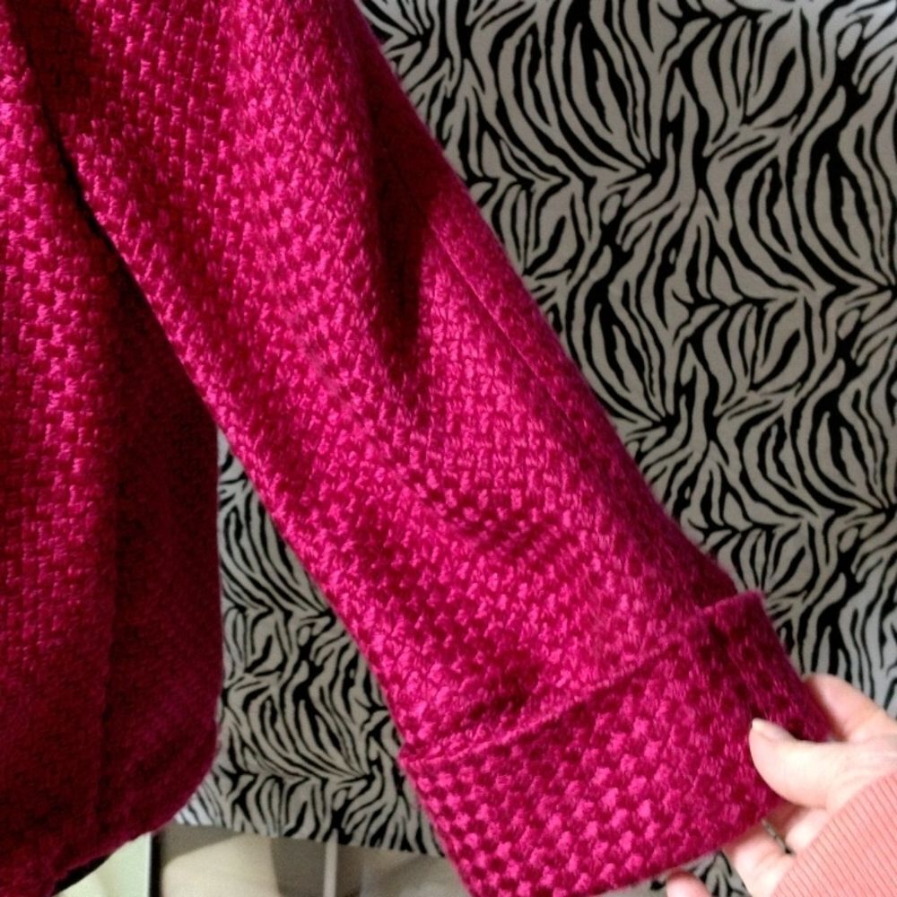 Chico's Size 0 Raspberry Jacket - Picture 5 of 6